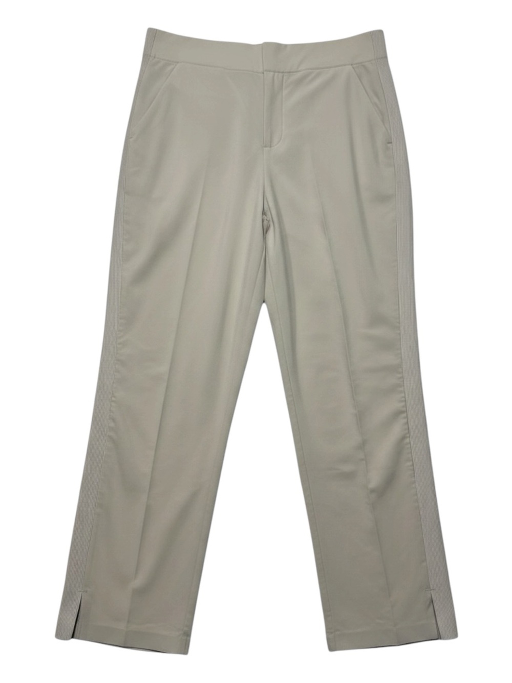 Athleta Brooklyn Mid Rise Ankle Pant Abalone Beige Khaki Size 6